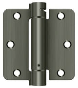 Deltana DSH35R4 3-1/2" x 3-1/2" NRP Spring Hinge with 1/4" Radius Corner - Sold Each