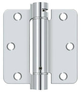 Deltana DSH35R4 3-1/2" x 3-1/2" NRP Spring Hinge with 1/4" Radius Corner - Sold Each