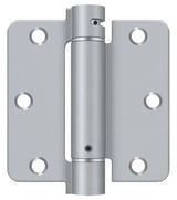 Deltana DSH35R4 3-1/2" x 3-1/2" NRP Spring Hinge with 1/4" Radius Corner - Sold Each