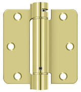 Deltana DSH35R4 3-1/2" x 3-1/2" NRP Spring Hinge with 1/4" Radius Corner - Sold Each