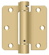 Deltana DSH35R4 3-1/2" x 3-1/2" NRP Spring Hinge with 1/4" Radius Corner - Sold Each