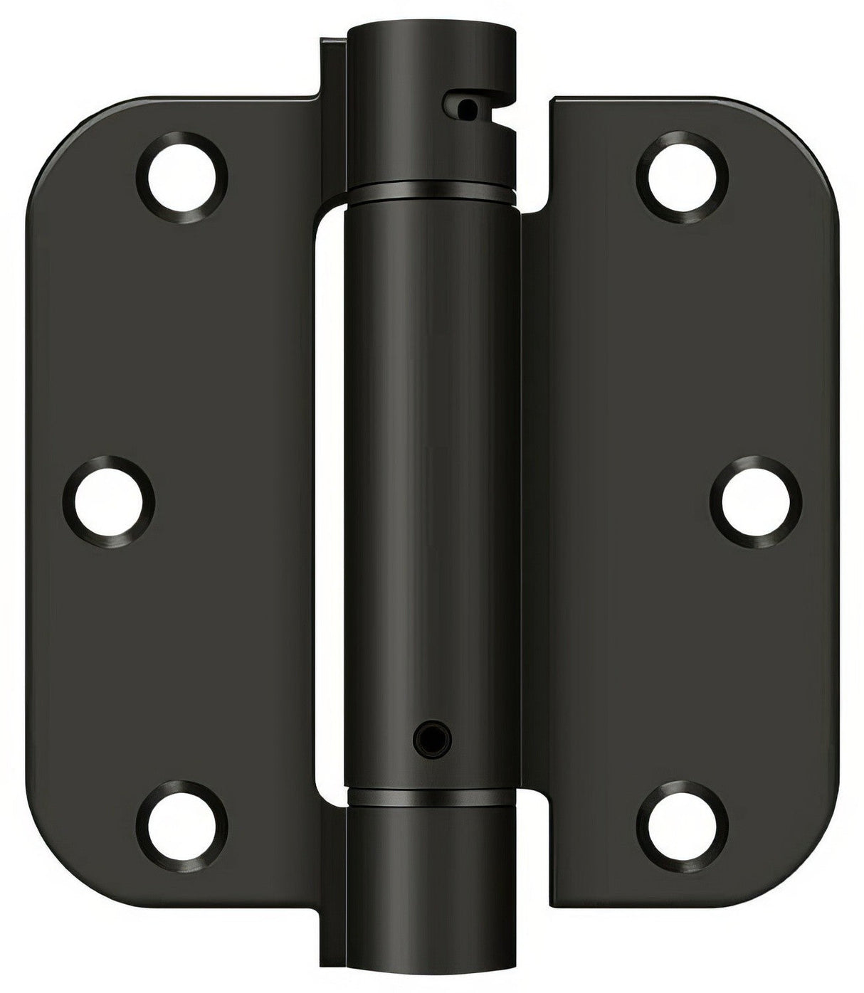 Deltana DSH35R5 3-1/2" x 3-1/2" NRP Spring Hinge with 5/8" Radius Corner - Sold Each