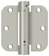 Deltana DSH35R5 3-1/2" x 3-1/2" NRP Spring Hinge with 5/8" Radius Corner - Sold Each