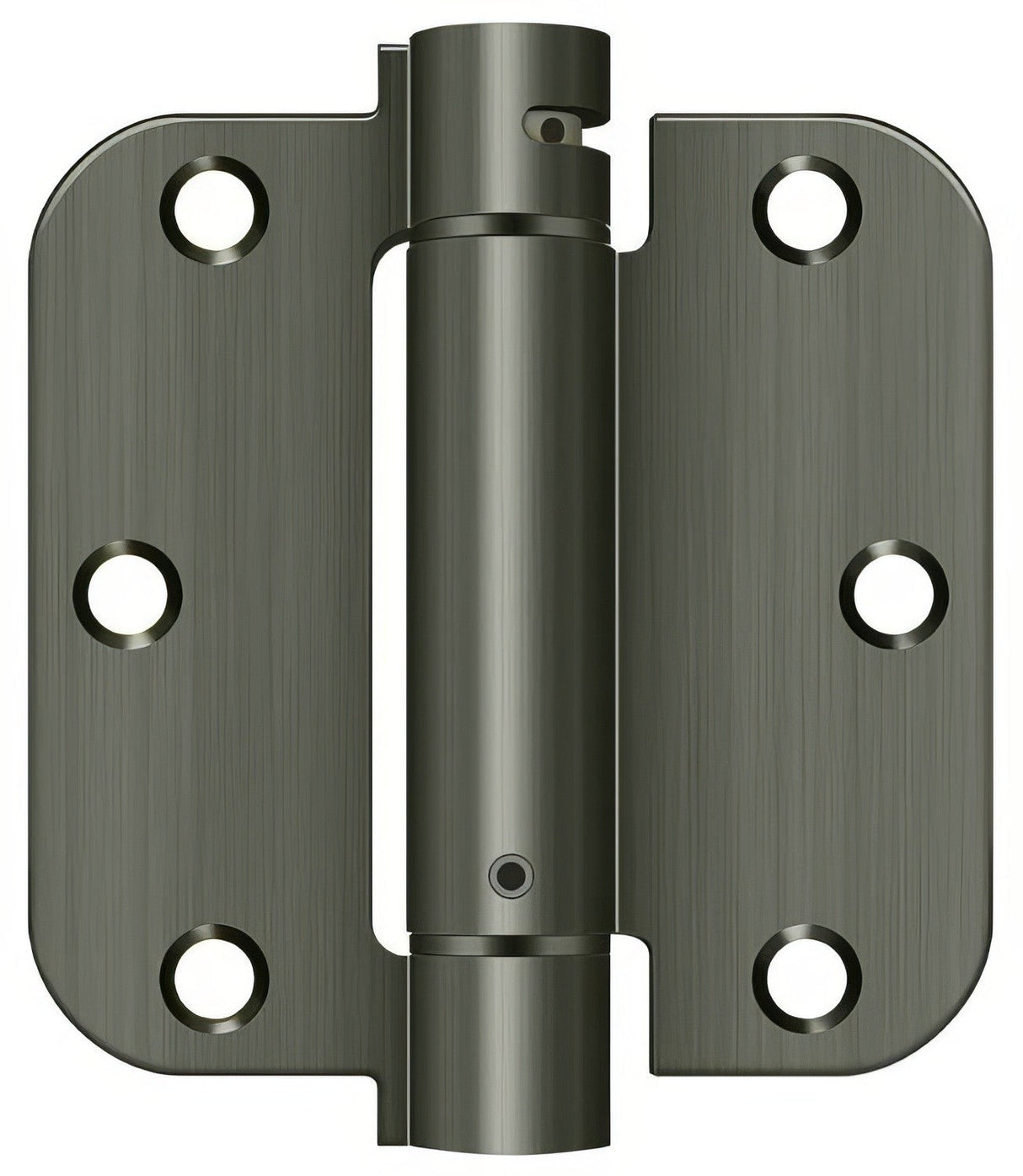 Deltana DSH35R5 3-1/2" x 3-1/2" NRP Spring Hinge with 5/8" Radius Corner - Sold Each