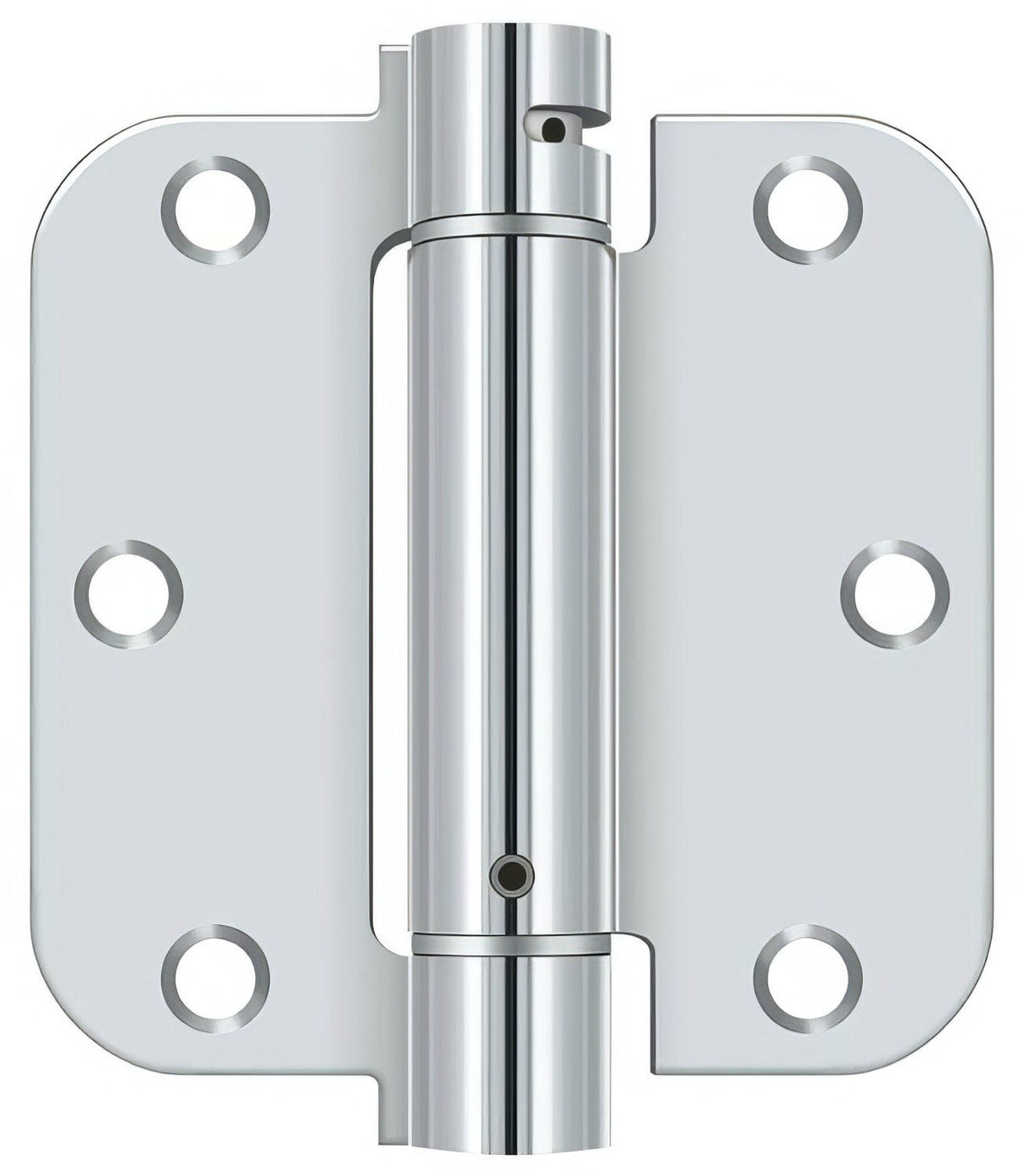 Deltana DSH35R5 3-1/2" x 3-1/2" NRP Spring Hinge with 5/8" Radius Corner - Sold Each