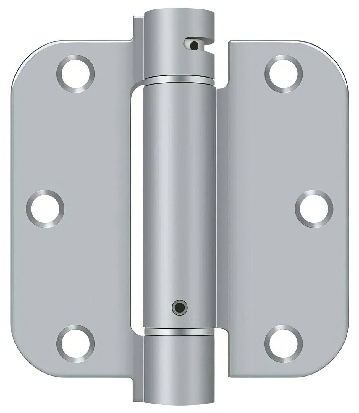 Deltana DSH35R5 3-1/2" x 3-1/2" NRP Spring Hinge with 5/8" Radius Corner - Sold Each