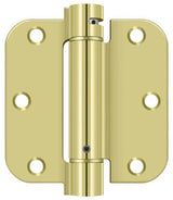 Deltana DSH35R5 3-1/2" x 3-1/2" NRP Spring Hinge with 5/8" Radius Corner - Sold Each