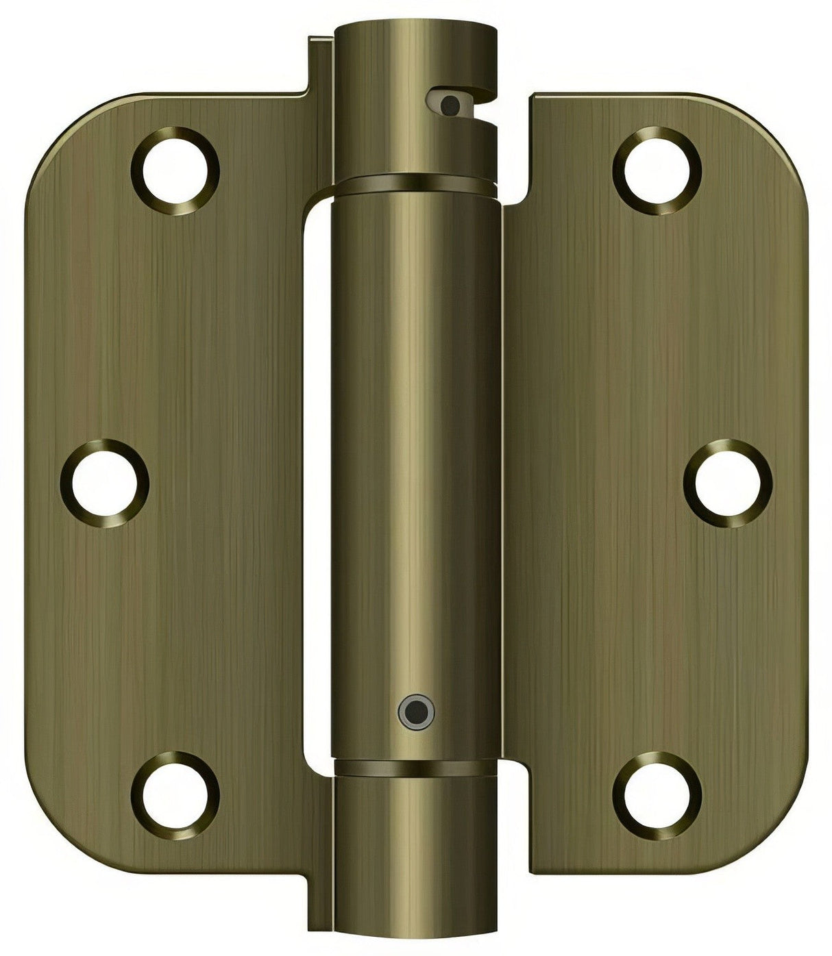 Deltana DSH35R5 3-1/2" x 3-1/2" NRP Spring Hinge with 5/8" Radius Corner - Sold Each