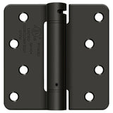 Deltana DSH4R4 4" x 4" NRP Spring Hinge with 1/4" Radius Corner - Sold Each
