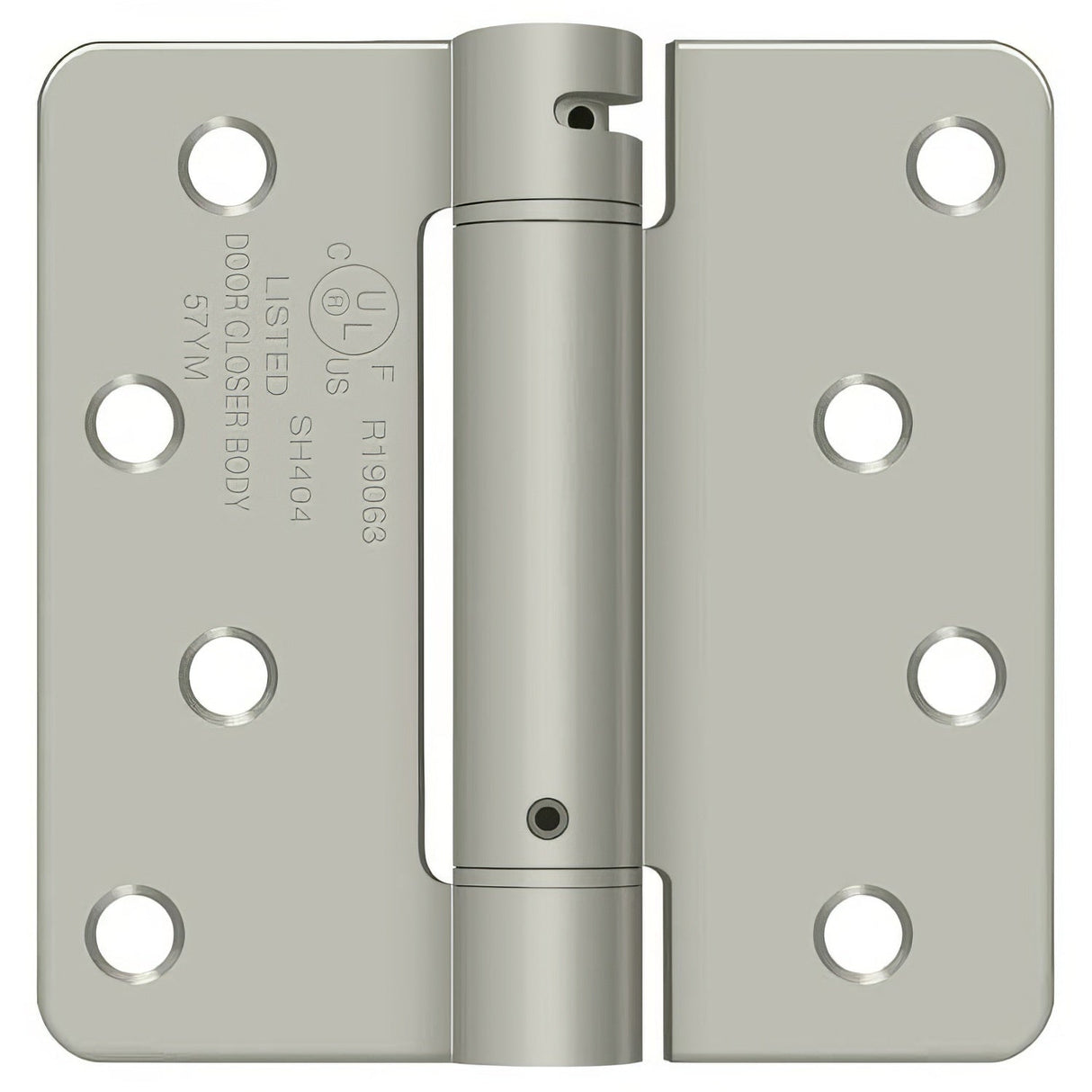 Deltana DSH4R4 4" x 4" NRP Spring Hinge with 1/4" Radius Corner - Sold Each