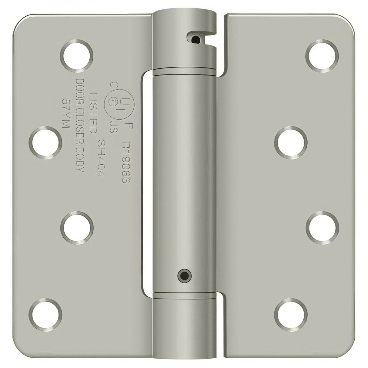 Deltana DSH4R4 4" x 4" NRP Spring Hinge with 1/4" Radius Corner - Sold Each