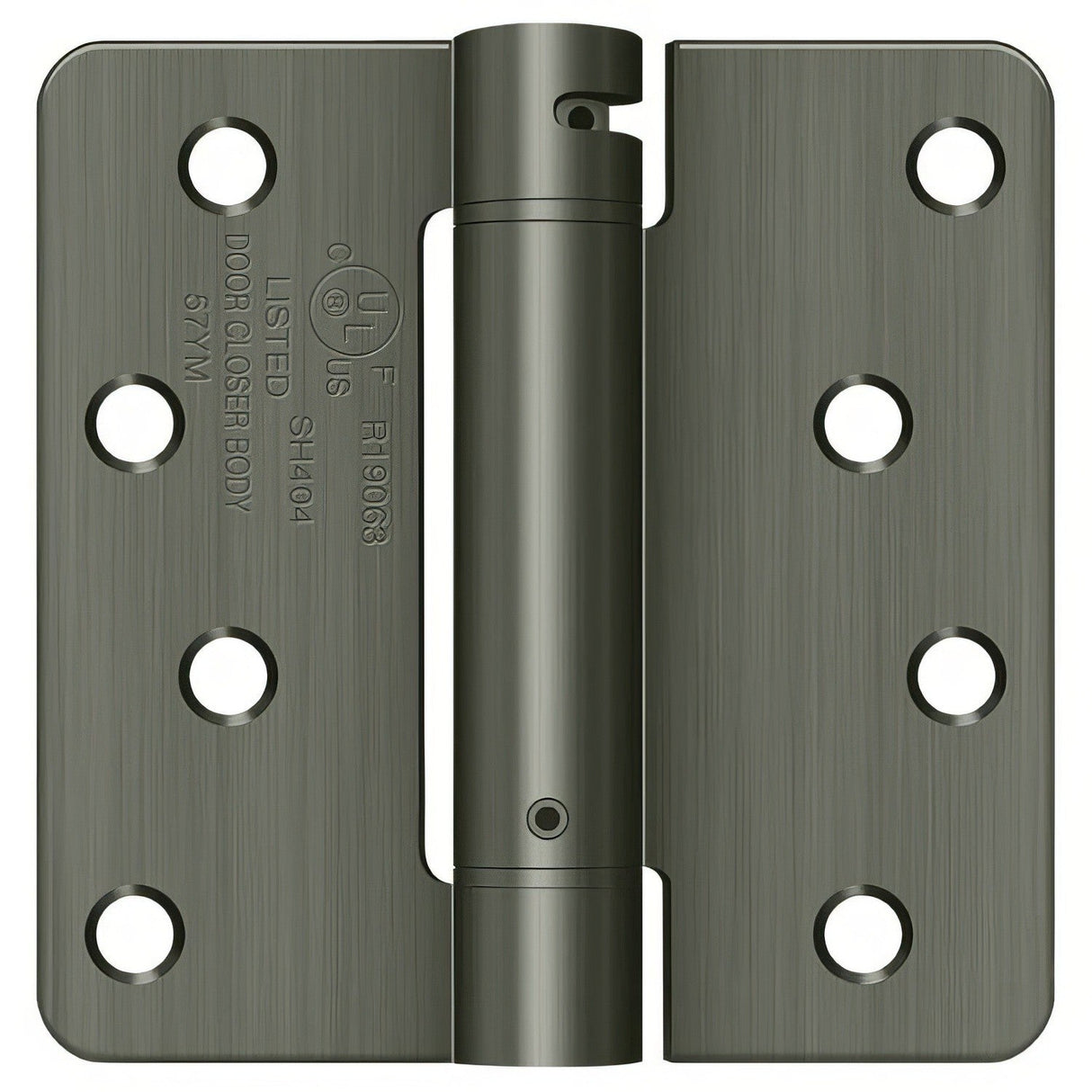 Deltana DSH4R4 4" x 4" NRP Spring Hinge with 1/4" Radius Corner - Sold Each