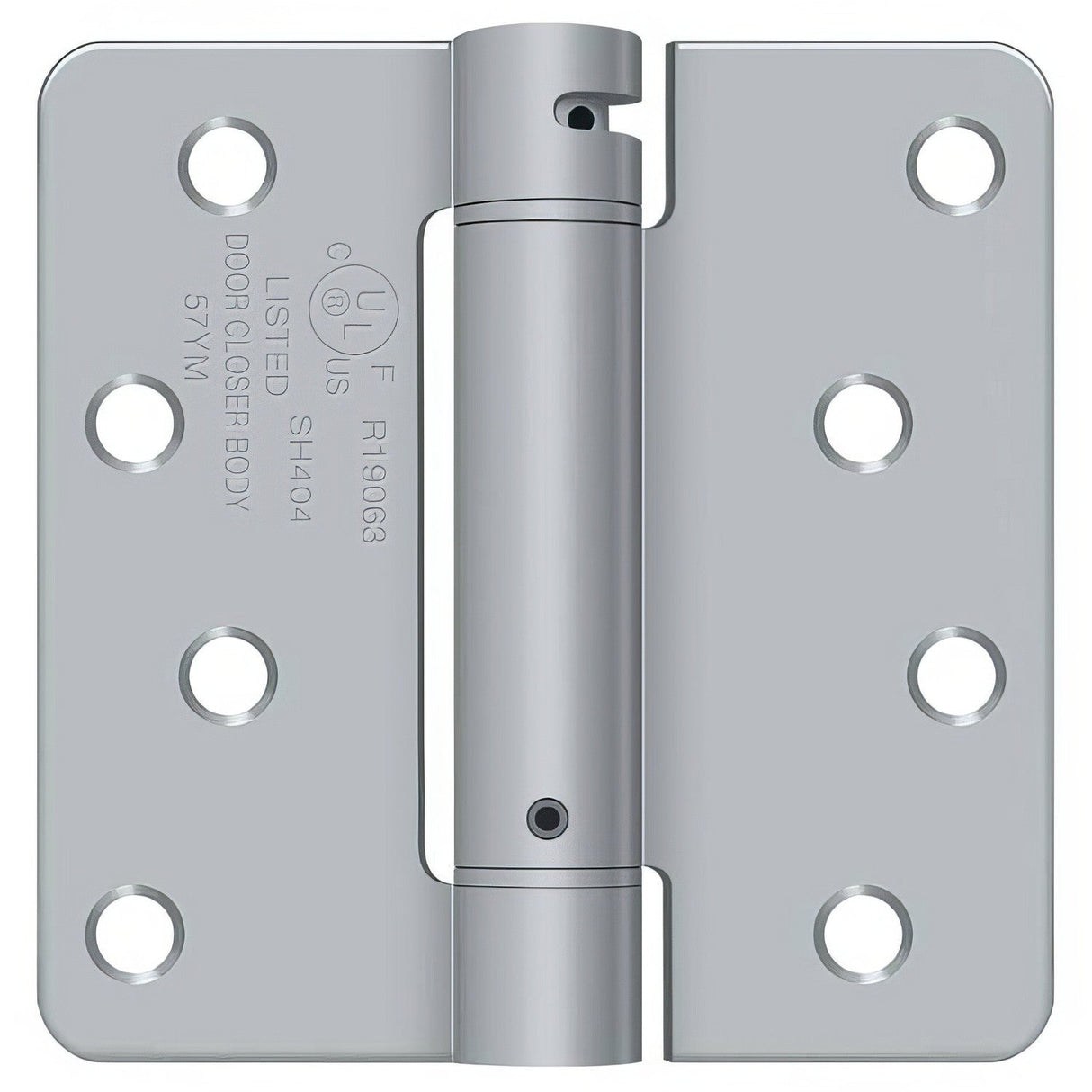 Deltana DSH4R4 4" x 4" NRP Spring Hinge with 1/4" Radius Corner - Sold Each