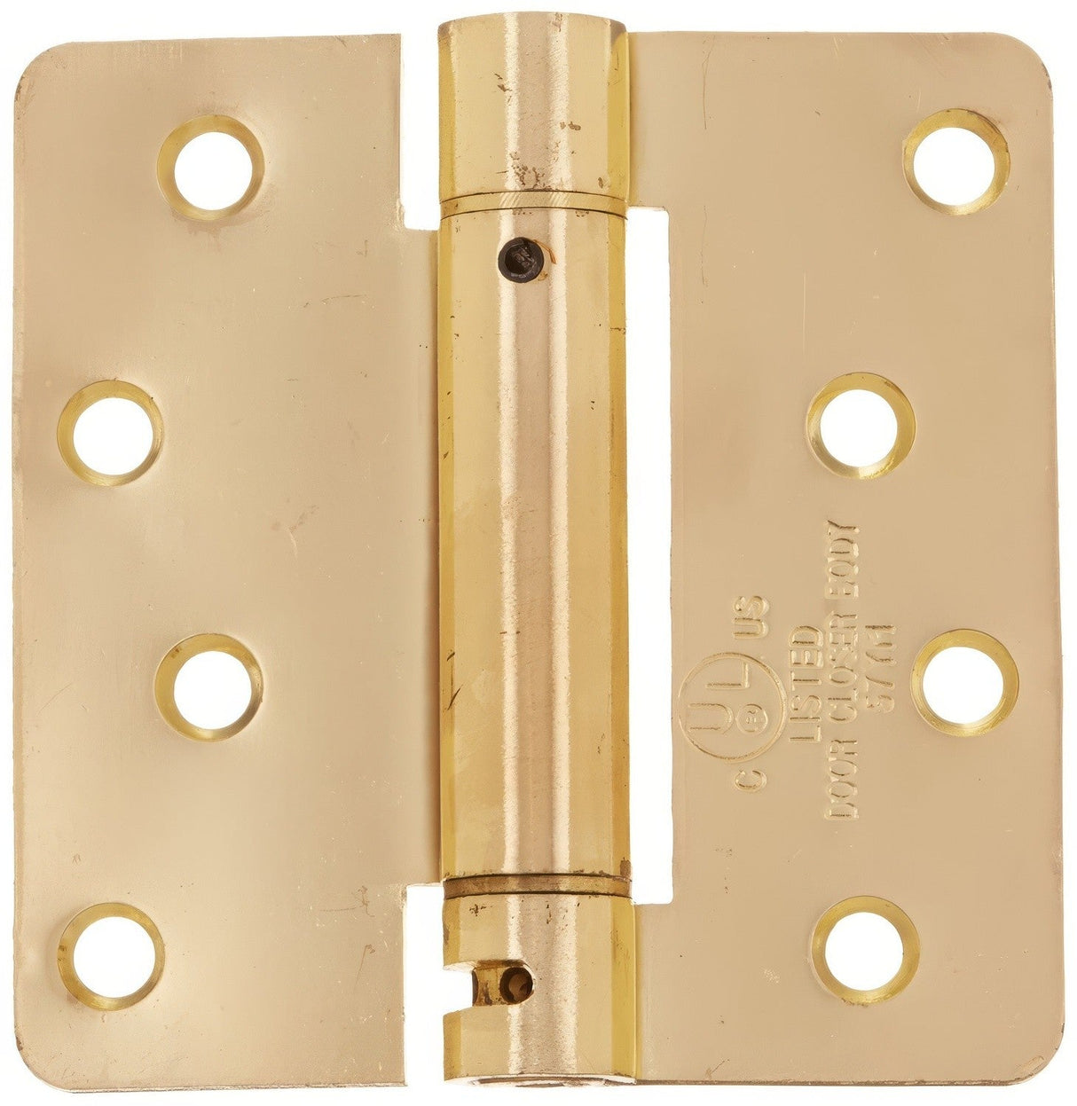 Deltana DSH4R4 4" x 4" NRP Spring Hinge with 1/4" Radius Corner - Sold Each