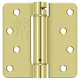 Deltana DSH4R4 4" x 4" NRP Spring Hinge with 1/4" Radius Corner - Sold Each