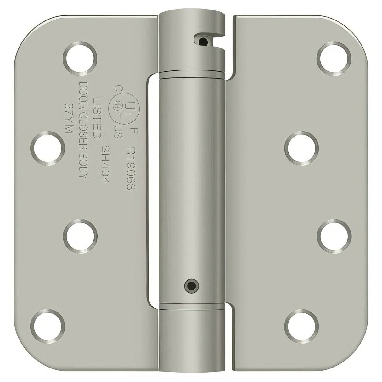 Deltana DSH4R5 4" x 4" NRP Spring Hinge with 5/8" Radius Corner - Sold Each
