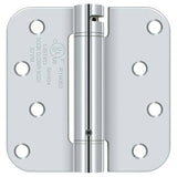 Deltana DSH4R5 4" x 4" NRP Spring Hinge with 5/8" Radius Corner - Sold Each