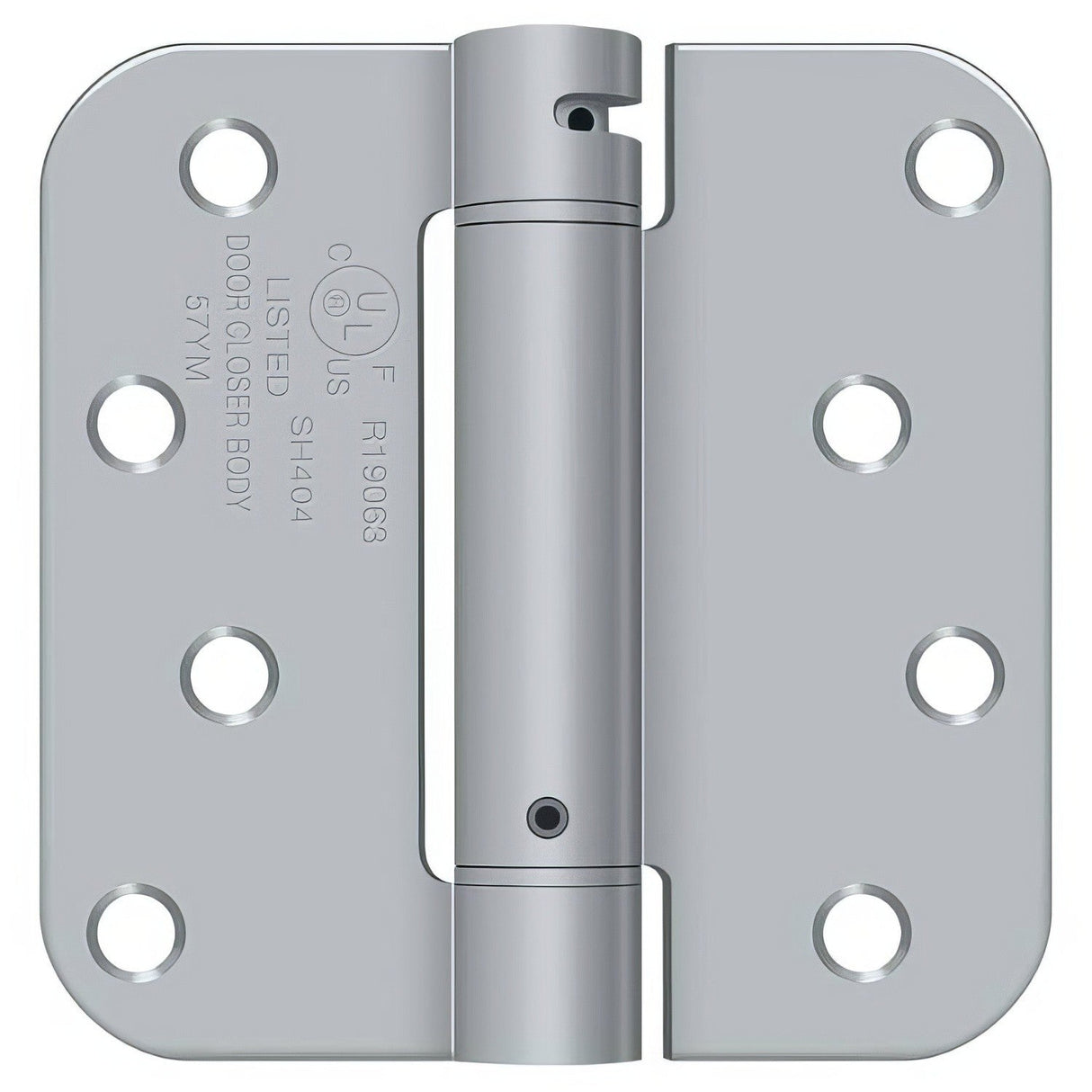 Deltana DSH4R5 4" x 4" NRP Spring Hinge with 5/8" Radius Corner - Sold Each
