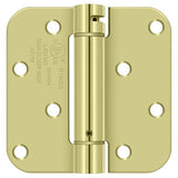 Deltana DSH4R5BM 4" x 4" NRP Spring Hinge with 5/8" Radius Corner - Sold Each