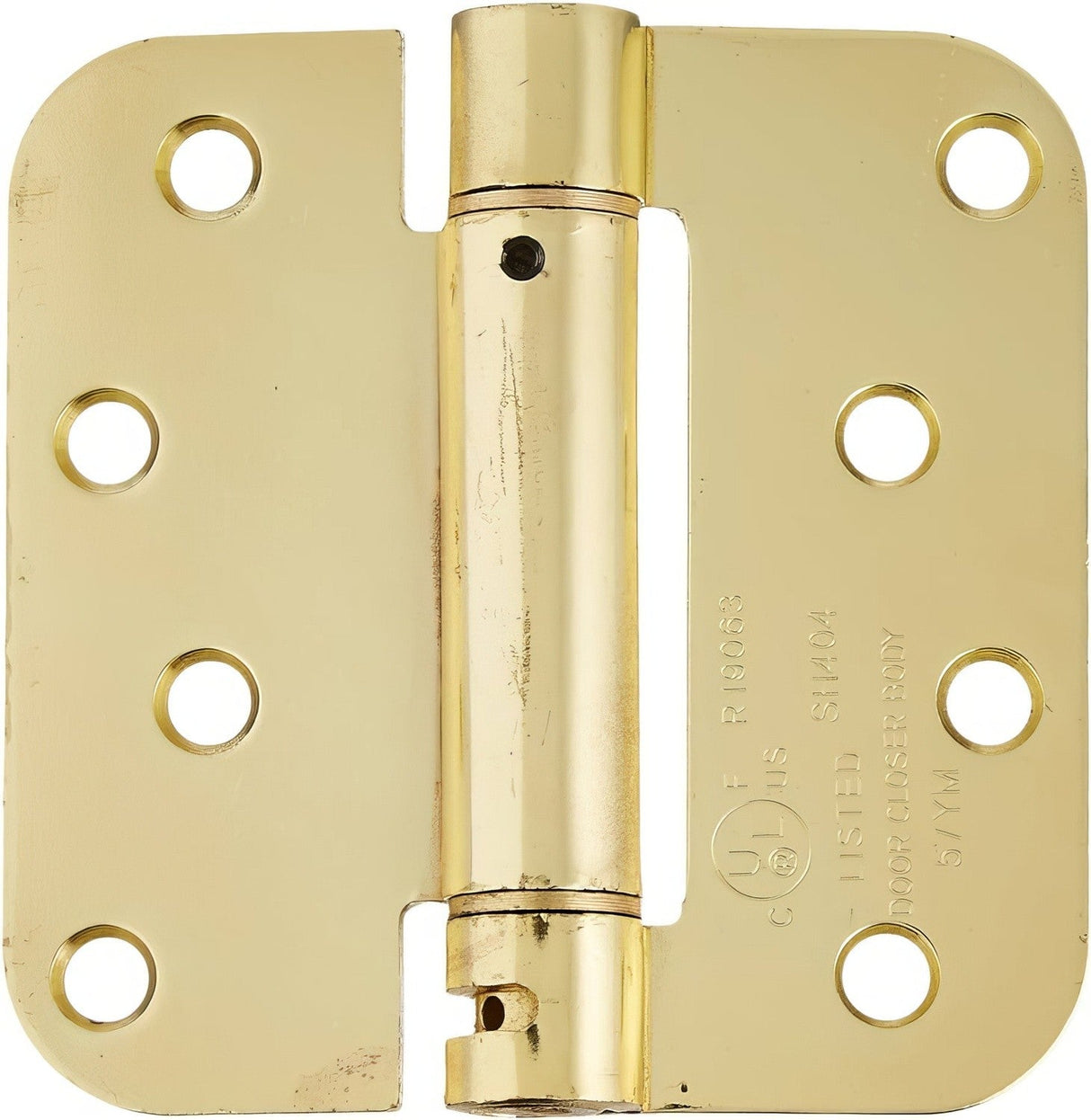 Deltana DSH4R5 4" x 4" NRP Spring Hinge with 5/8" Radius Corner - Sold Each