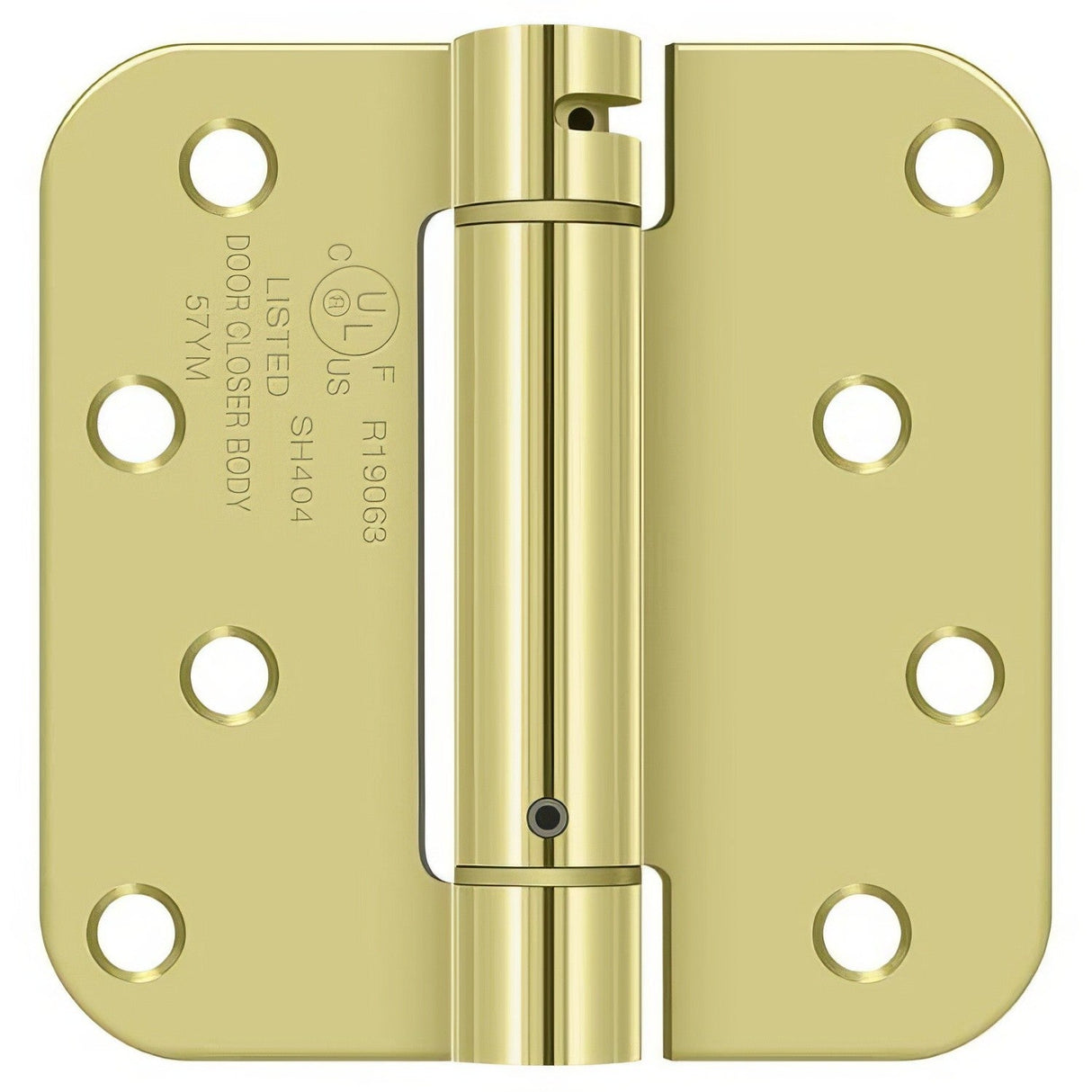 Deltana DSH4R5 4" x 4" NRP Spring Hinge with 5/8" Radius Corner - Sold Each