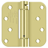 Deltana DSH4R5 4" x 4" NRP Spring Hinge with 5/8" Radius Corner - Sold Each