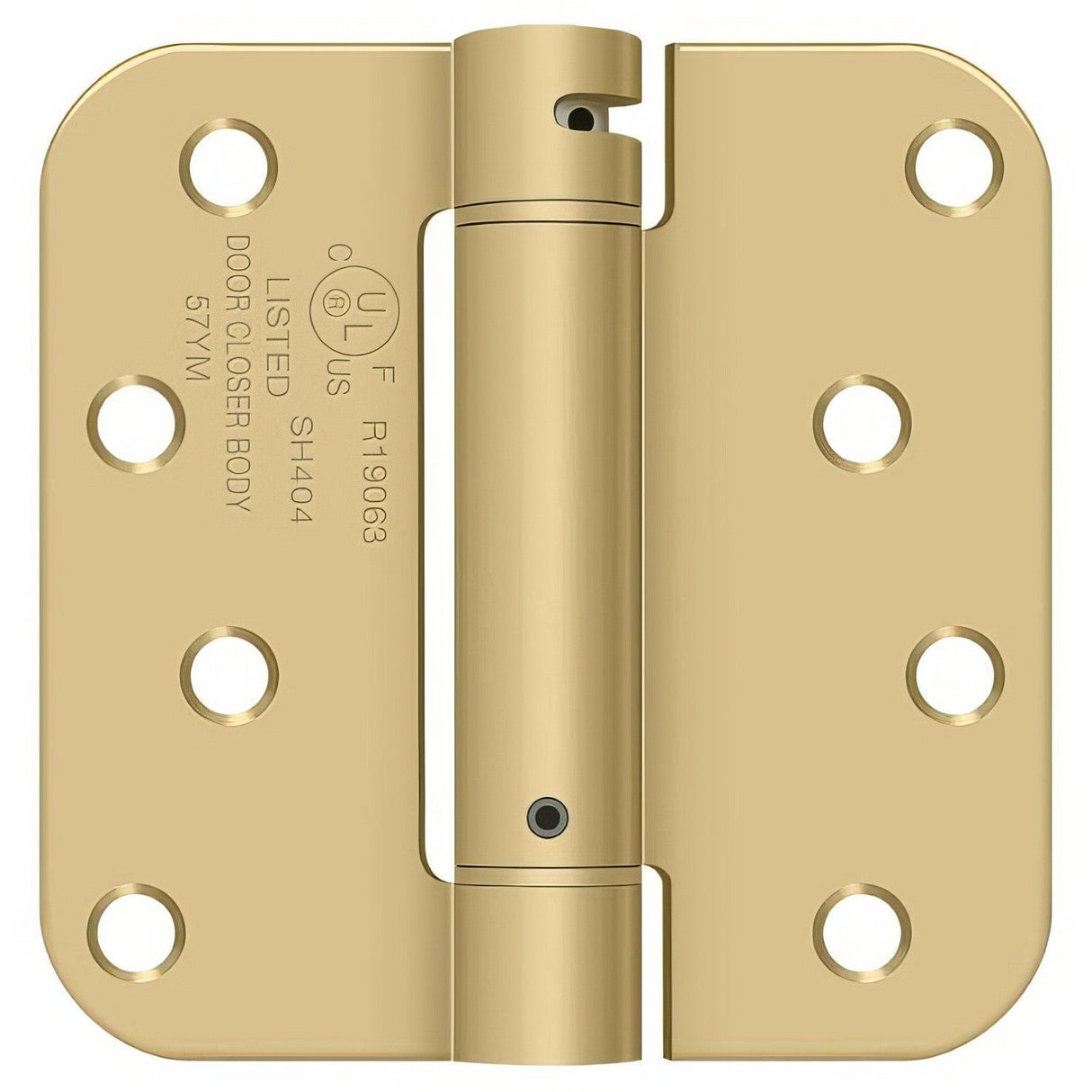 Deltana DSH4R5 4" x 4" NRP Spring Hinge with 5/8" Radius Corner - Sold Each