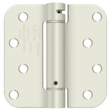 Deltana DSH4R5 4" x 4" NRP Spring Hinge with 5/8" Radius Corner - Sold Each