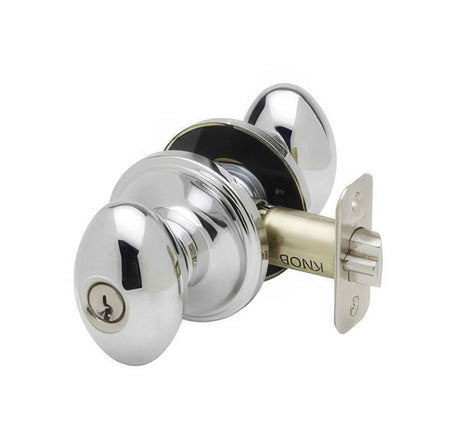 Copper Creek EK2040 Egg Style Keyed Entry Door Knob