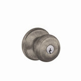 Schlage F51A-GEO F-Series Georgian Single Cylinder Panic Proof Keyed Entry Door Knob