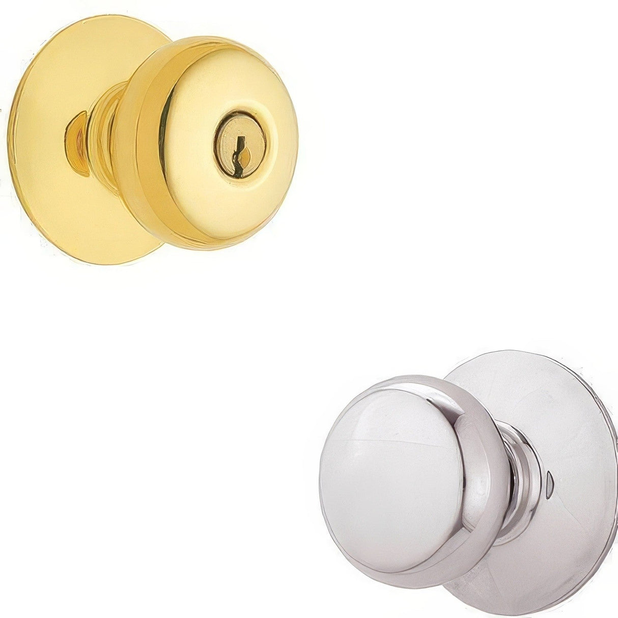 Schlage F51A-PLY F-Series Plymouth Single Cylinder Keyed Entrance Lock Door Knob