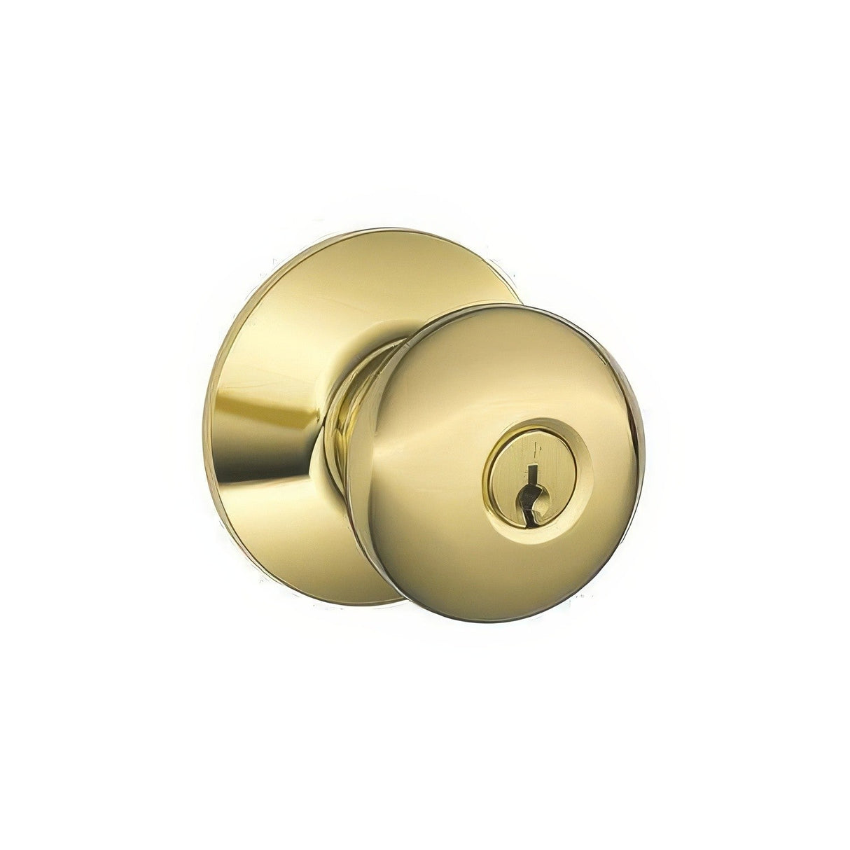Schlage F51A-PLY F-Series Plymouth Single Cylinder Keyed Entrance Lock Door Knob