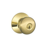 Schlage F51A-PLY F-Series Plymouth Single Cylinder Keyed Entrance Lock Door Knob