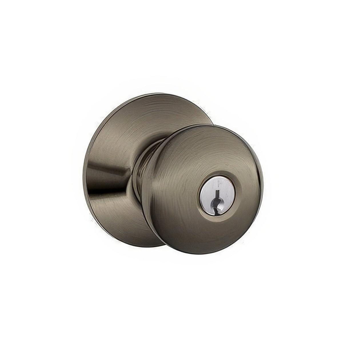 Schlage F51A-PLY F-Series Plymouth Single Cylinder Keyed Entrance Lock Door Knob