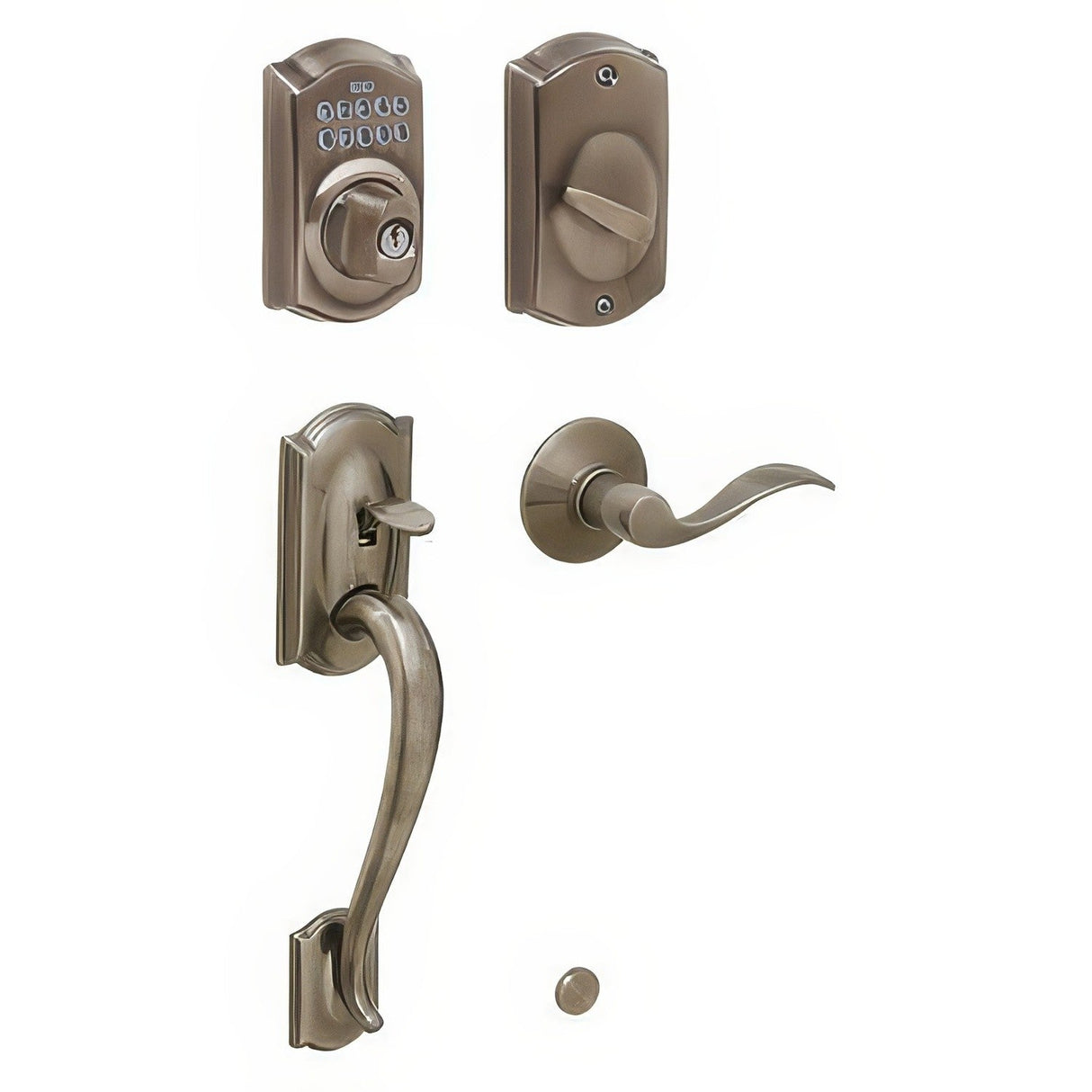 Schlage FE365-CAM-ACC-LH Camelot Left Hand Electronic Handleset