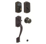 Schlage FE365-CAM-GEO Camelot Electronic Handleset with Georgian Knob