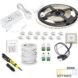 Task Lighting L-VTDK-16-30 Vivid 16 Feet Tape Light Kit With Touch Dimmer Switch