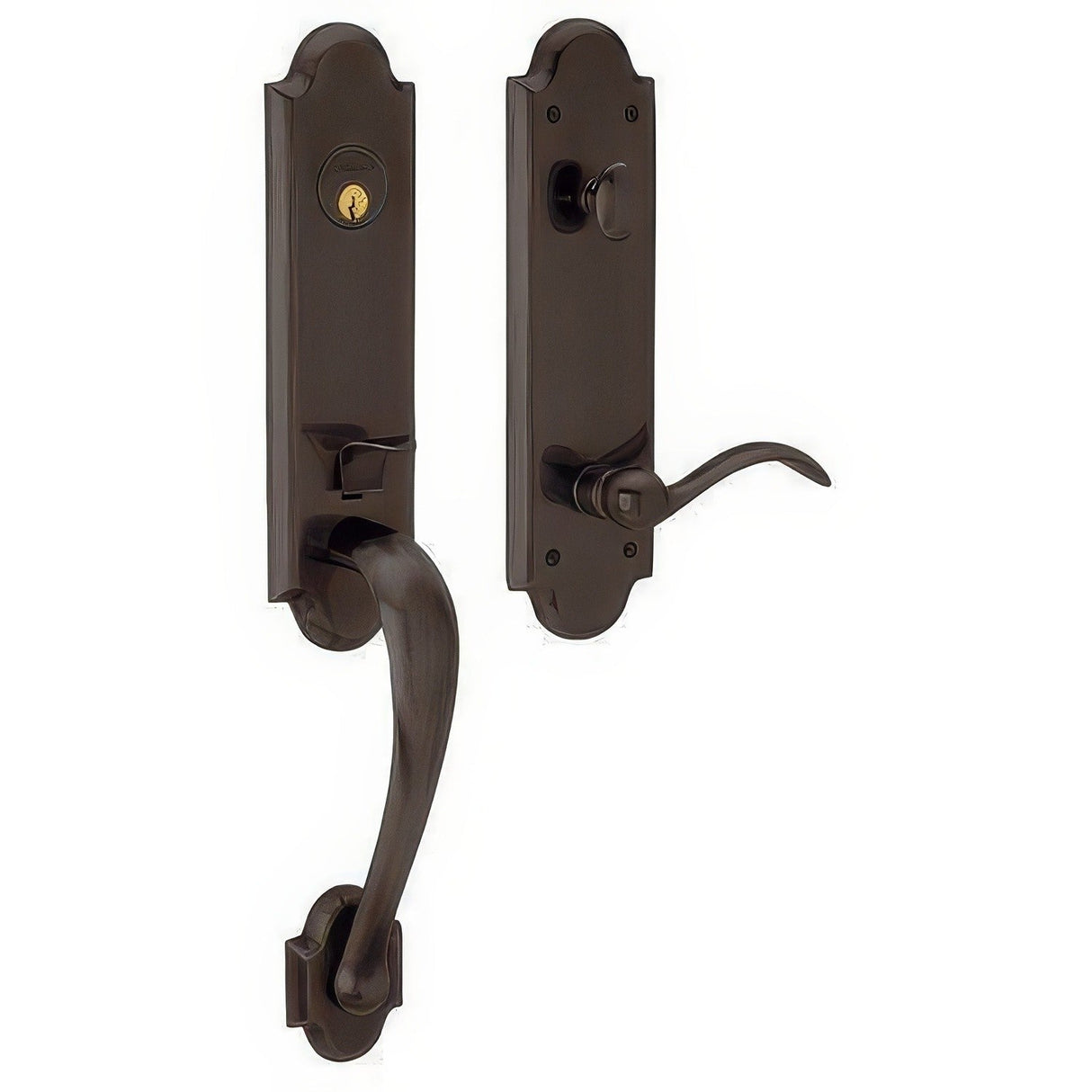 Baldwin M512.RENT Boulder Right Hand Single Cylinder Mortise Entry Handleset