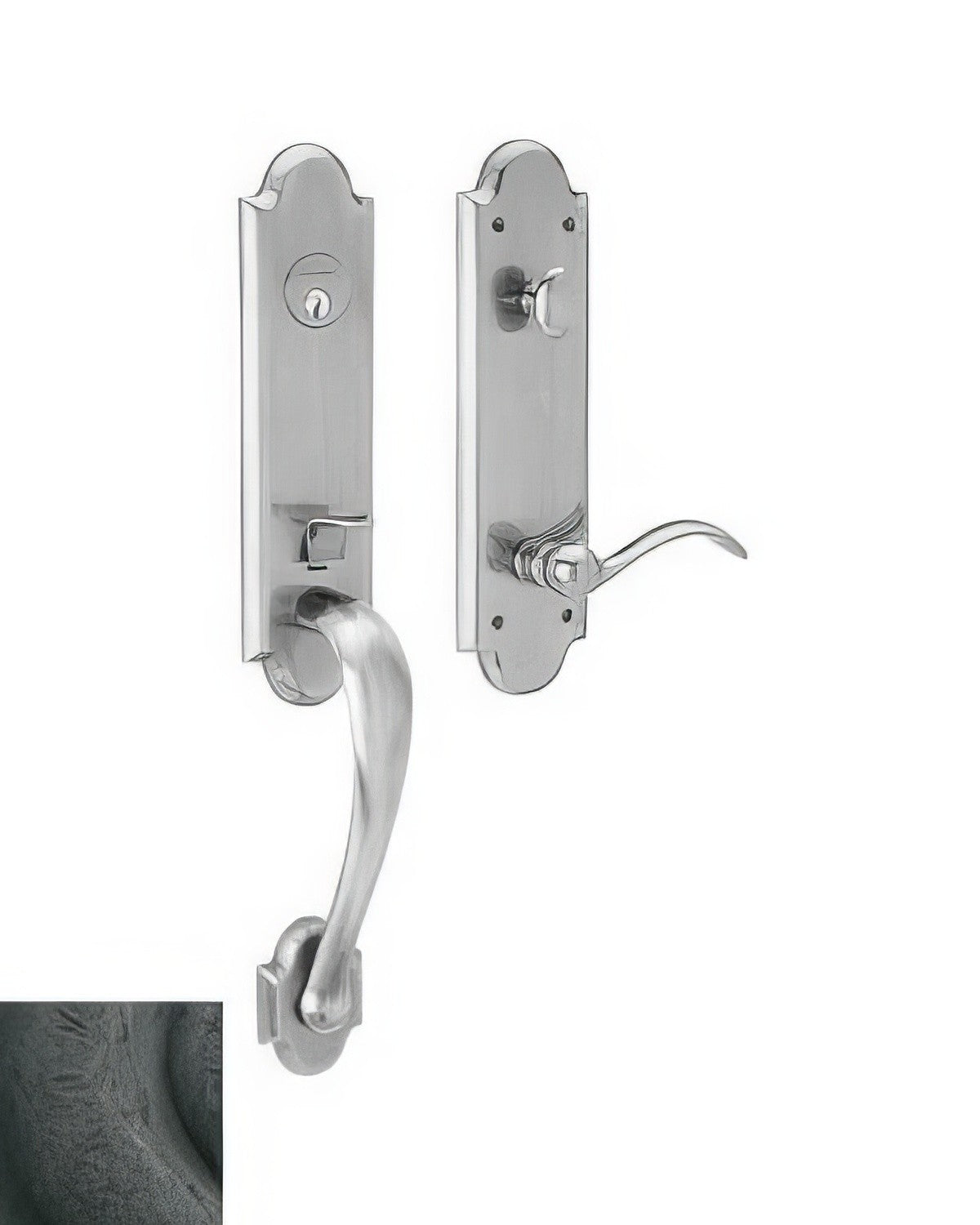 Baldwin M512.LENT Boulder Single Cylinder Left Hand Keyed Entry Mortise Lock Lever Handleset Trim