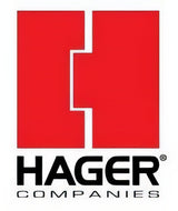 Hager RC17414 4" x 4" 1/4" Radius Full Mortise Residential Plain Bearing Hinge