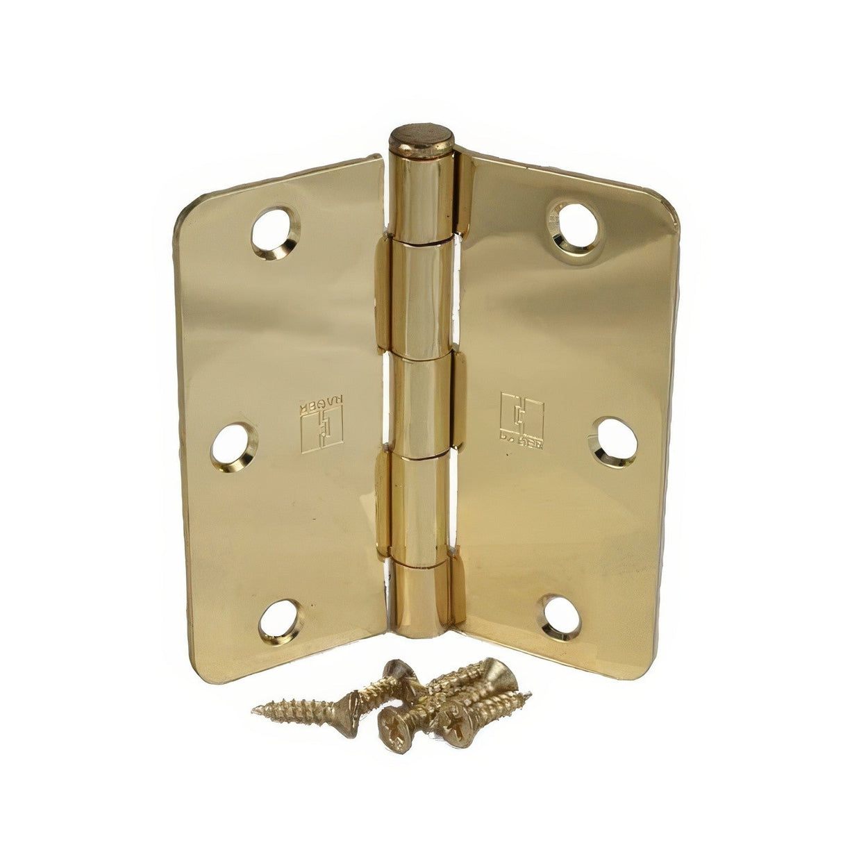 Hager RC1748-3.5 3-1/2" x 3-1/2" Full Mortise 1/4" Radius Corner Hinge