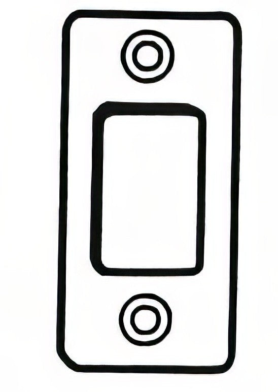 Better Home Products RCDBST 1" X 2-1/4" Round Corner Deadbolt Strike