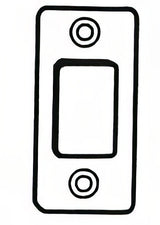 Better Home Products RCDBST 1" X 2-1/4" Round Corner Deadbolt Strike