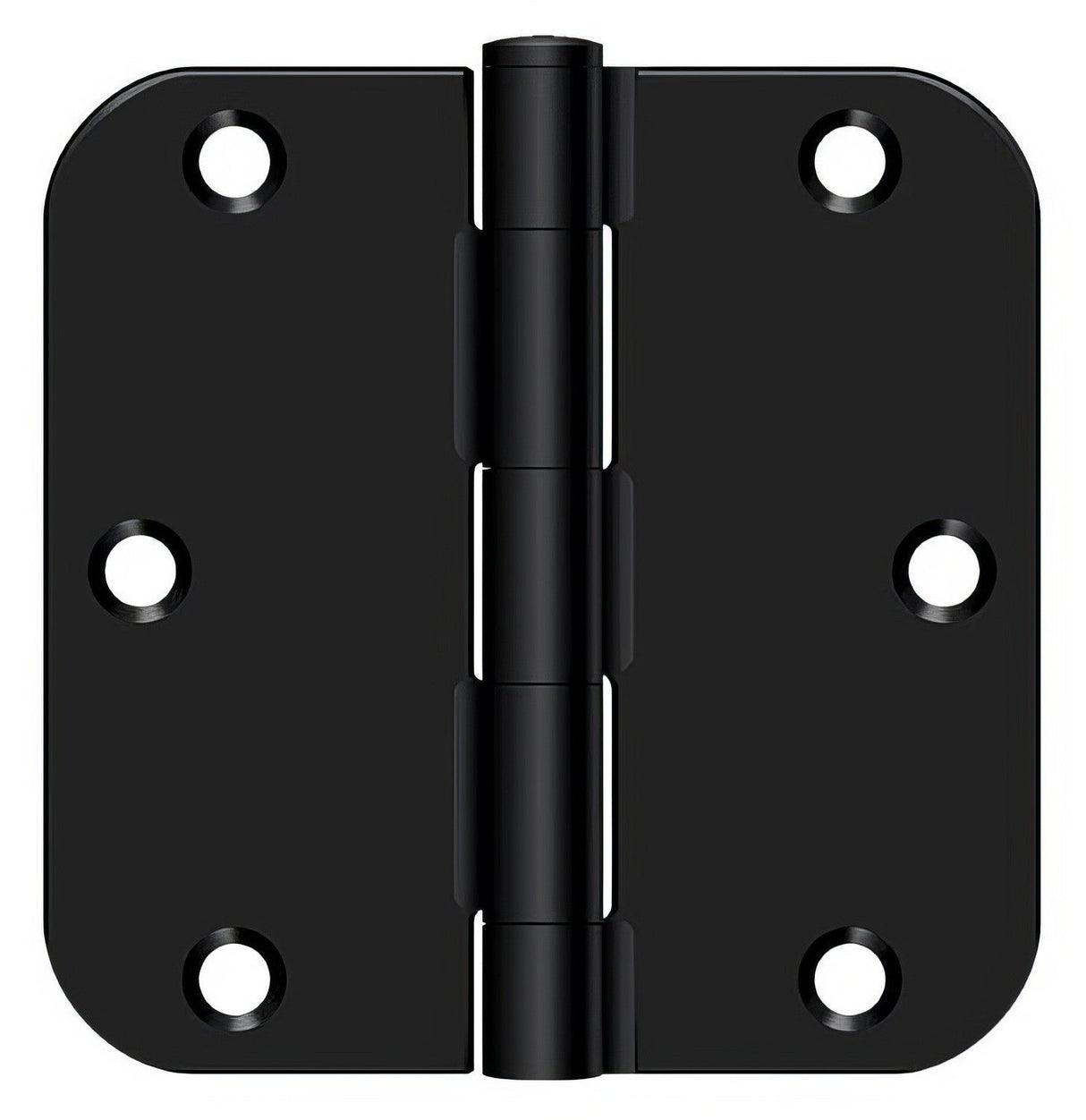 Deltana S35R5 3-1/2" x 3-1/2" Plain Bearing 5/8" Radius Corner Door Hinge - Pair