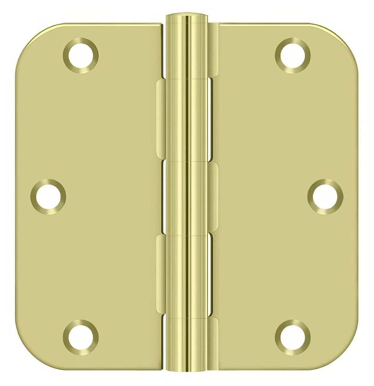 Deltana S35R5BK 3-1/2" x 3-1/2" x 5/8" Residential Thickness Radius Steel Door Hinge