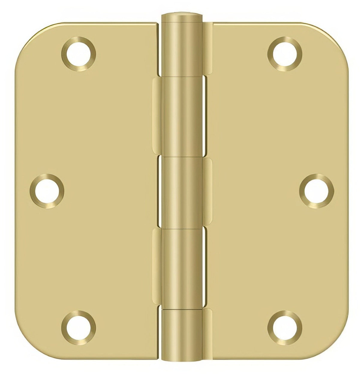 Deltana S35R5BK 3-1/2" x 3-1/2" x 5/8" Residential Thickness Radius Steel Door Hinge