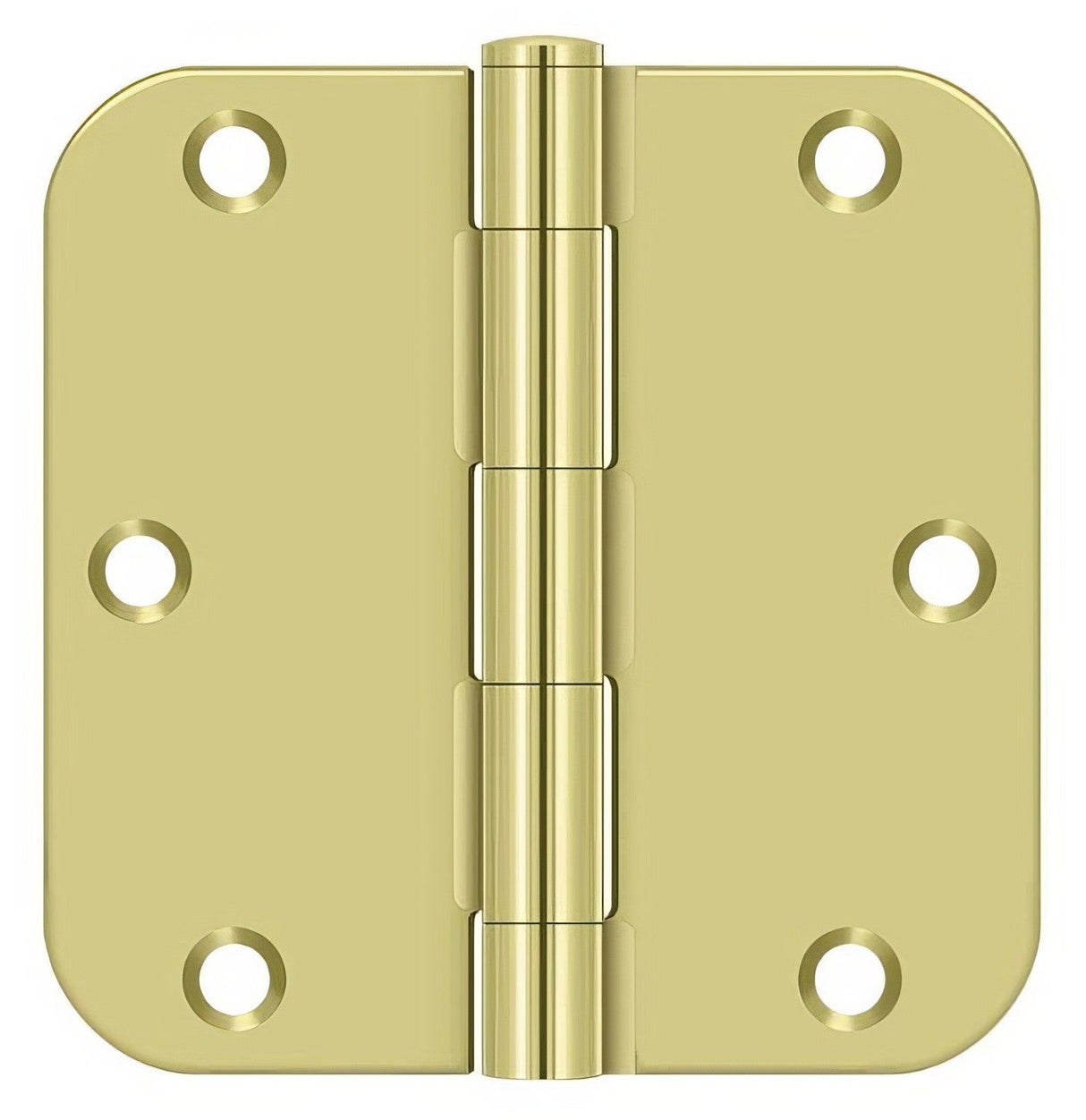 Deltana S35R5BK 3-1/2" x 3-1/2" x 5/8" Residential Thickness Radius Steel Door Hinge