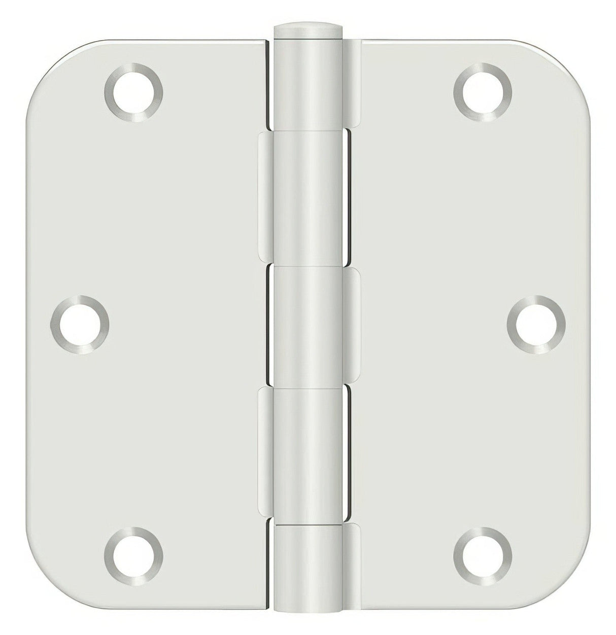Deltana S35R5BK 3-1/2" x 3-1/2" x 5/8" Residential Thickness Radius Steel Door Hinge