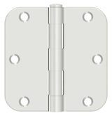 Deltana S35R5BK 3-1/2" x 3-1/2" x 5/8" Residential Thickness Radius Steel Door Hinge