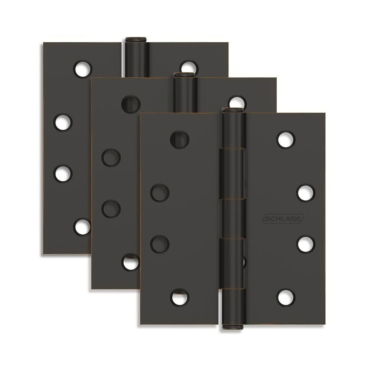 Ives S3P1020FRP 4" x 4" Square Corner Plain Bearing Mortise Hinges